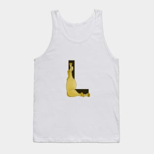 Pony Monogram Letter L Tank Top